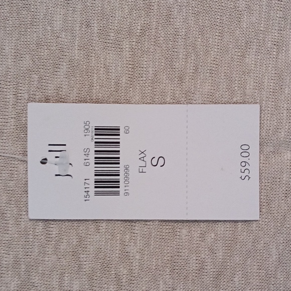 J.Jill Nwt Tan linen tie  top 💙💙💙 - Picture 2 of 8